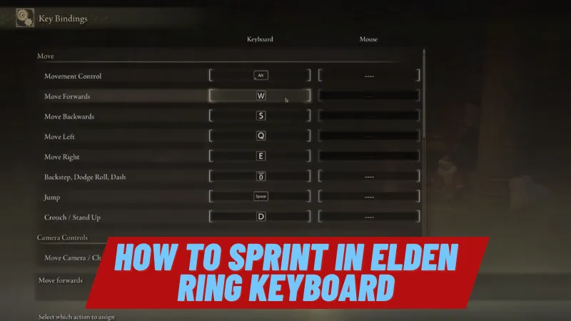 How To Sprint In Elden Ring Keyboard