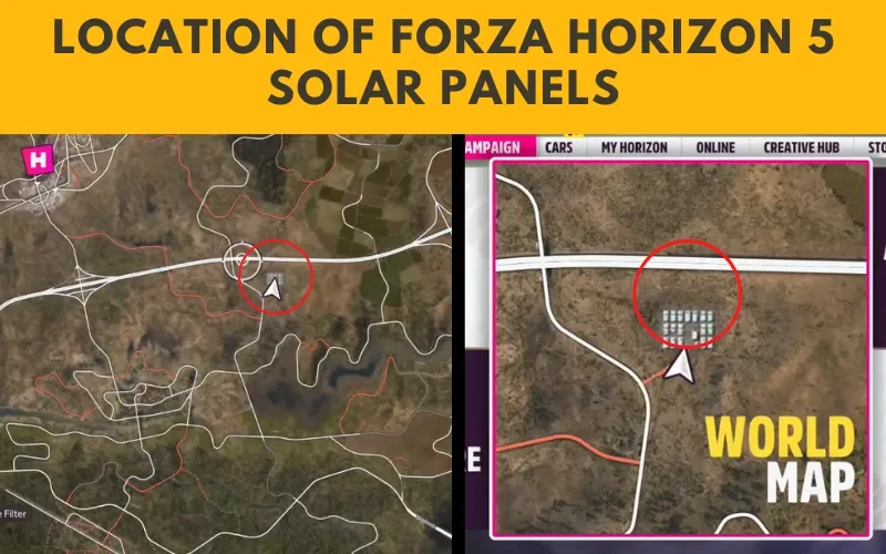 Location of Forza Horizon 5 Solar panels