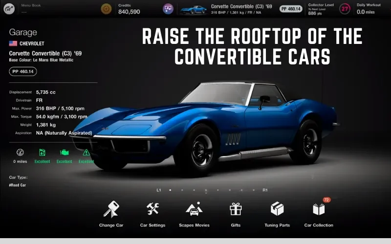 Raise the Rooftop of the Convertible Cars
